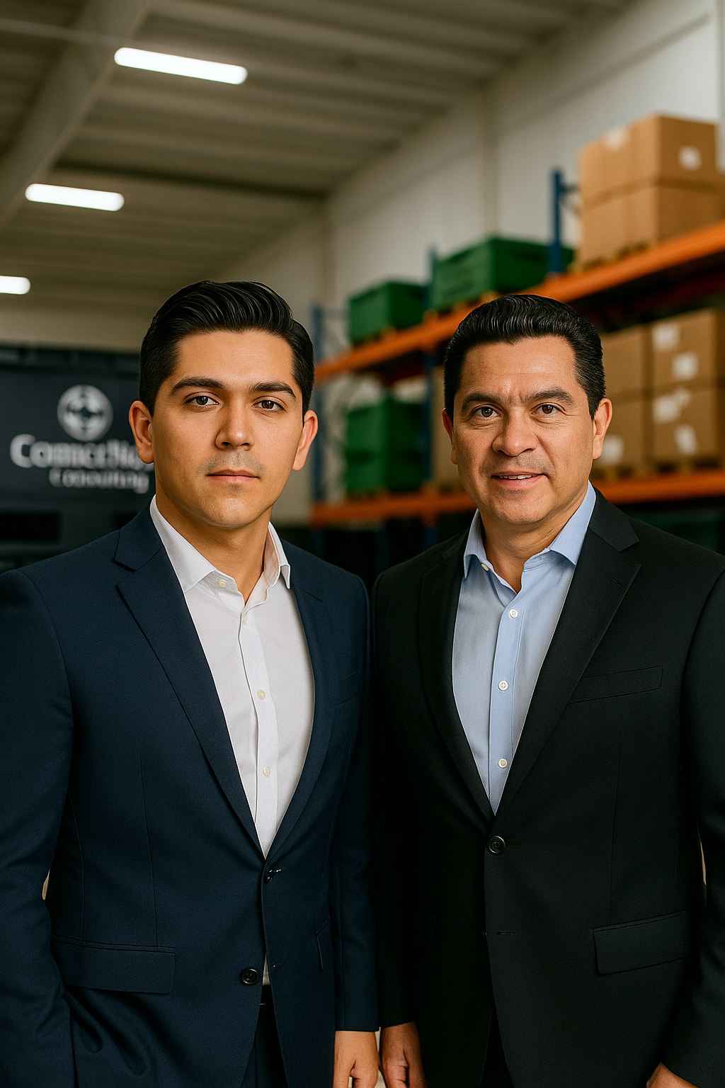 Dos personas con traje